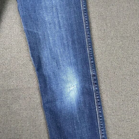 DU/ER Performance Jeans Womens 26x32 Slim Straight Mid Rise Stone Dark Stretch - Picture 3 of 13